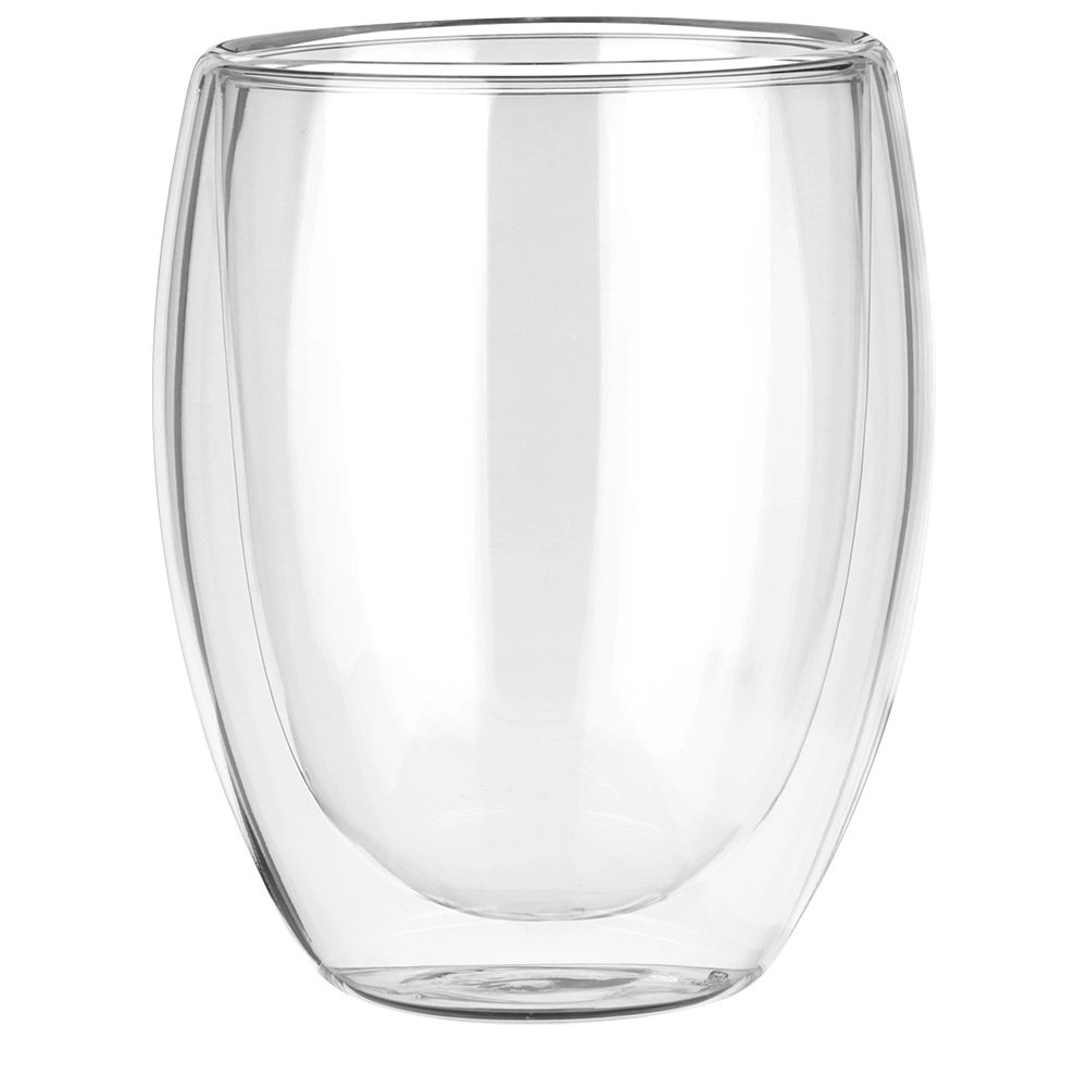 2 x Szklanka Termiczna 370ml Podwójne Szkło Kawa Herbata VILDE - obrazek 3