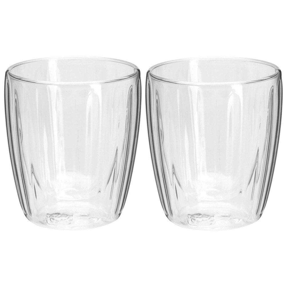 2 x Szklanka Termiczna Espresso 120ml Podwójne Szkło Paskowane - obrazek 3